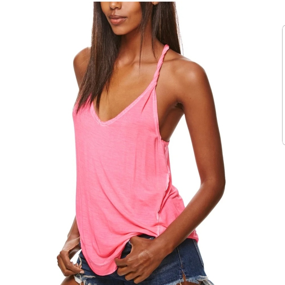 NWT Free People Nectarine Racerback Tank Top